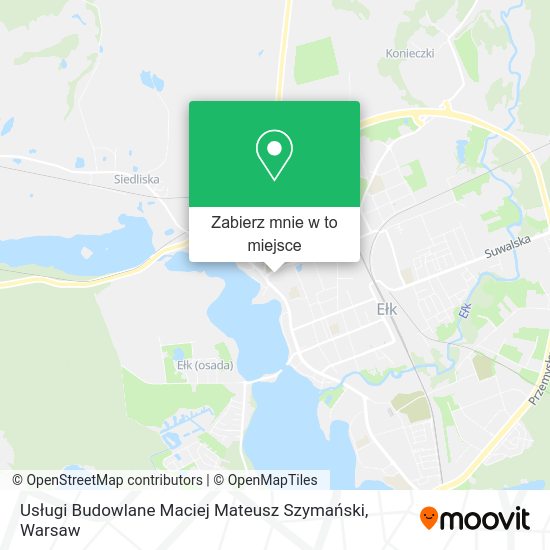 Mapa Usługi Budowlane Maciej Mateusz Szymański