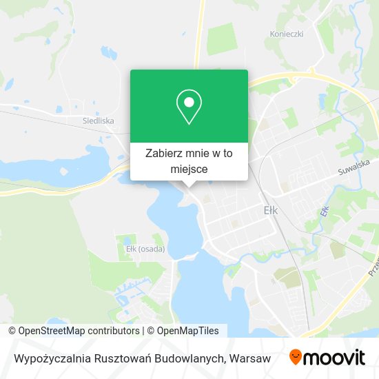 Mapa Wypożyczalnia Rusztowań Budowlanych