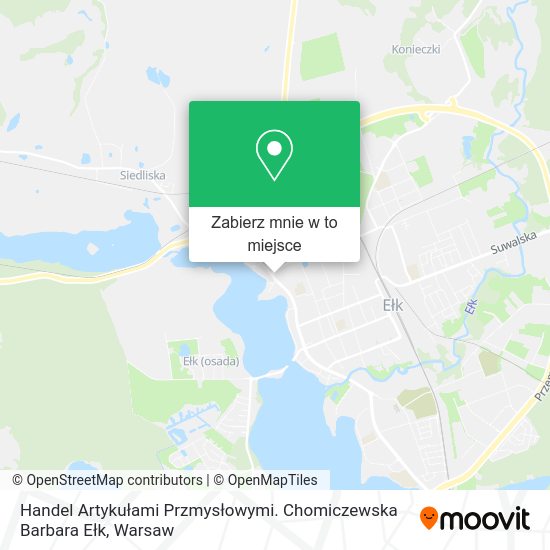 Mapa Handel Artykułami Przmysłowymi. Chomiczewska Barbara Ełk