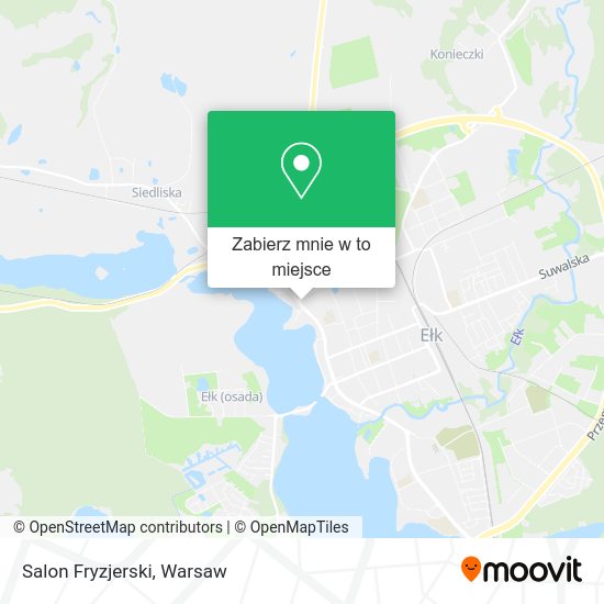 Mapa Salon Fryzjerski