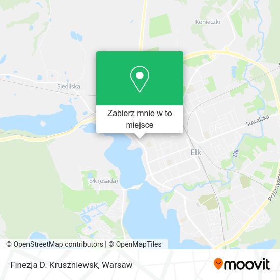 Mapa Finezja D. Kruszniewsk