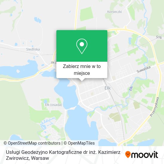 Mapa Usługi Geodezyjno Kartograficzne dr inż. Kazimierz Zwirowicz