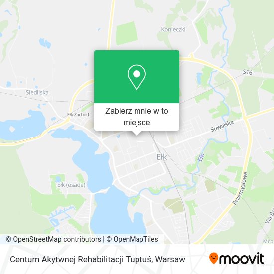 Mapa Centum Akytwnej Rehabilitacji Tuptuś