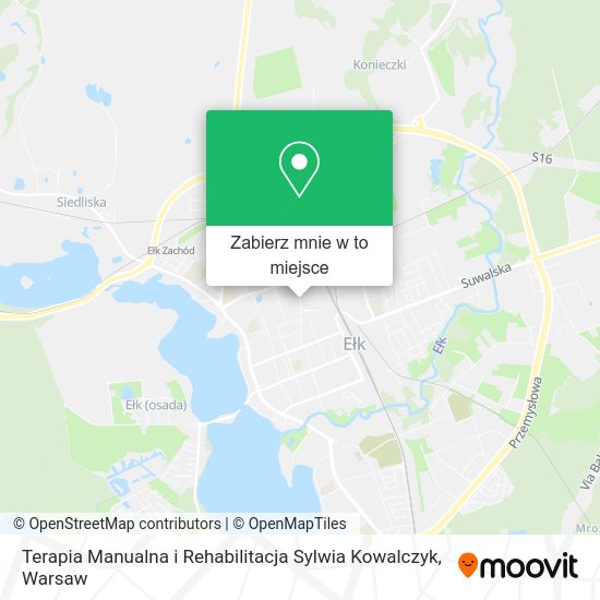 Mapa Terapia Manualna i Rehabilitacja Sylwia Kowalczyk