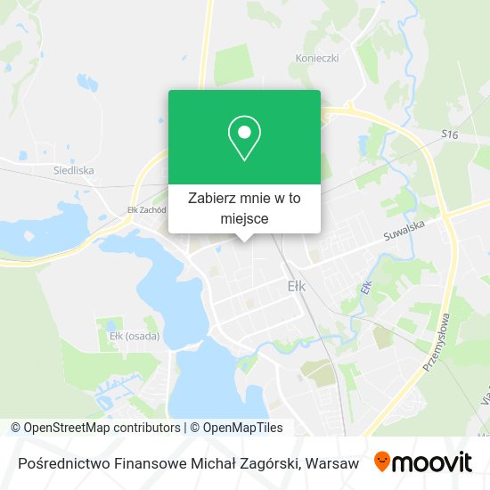 Mapa Pośrednictwo Finansowe Michał Zagórski