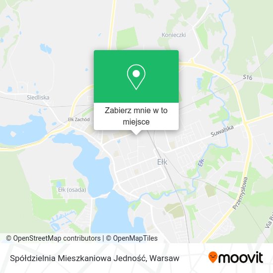 Mapa Spółdzielnia Mieszkaniowa Jedność