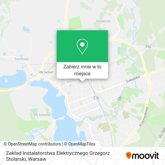 Mapa Zakład Instalatorstwa Elektrycznego Grzegorz Stolarski