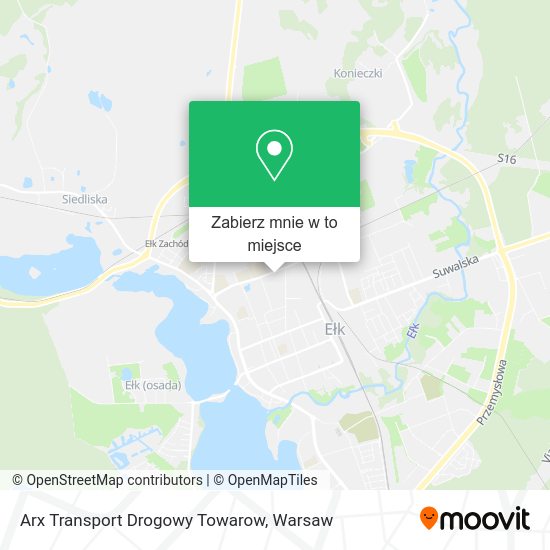 Mapa Arx Transport Drogowy Towarow