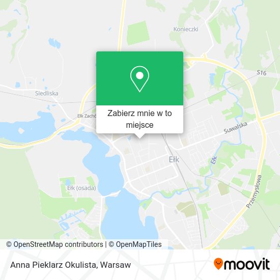 Mapa Anna Pieklarz Okulista