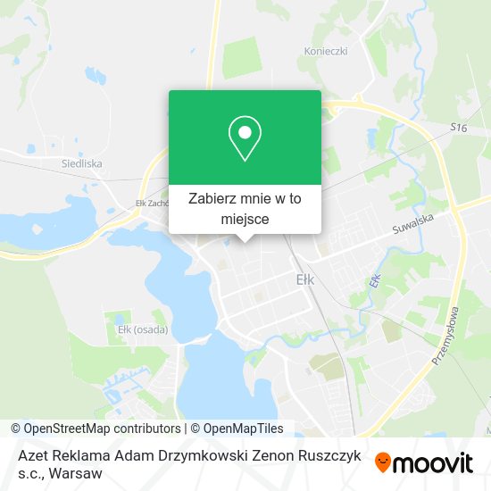 Mapa Azet Reklama Adam Drzymkowski Zenon Ruszczyk s.c.