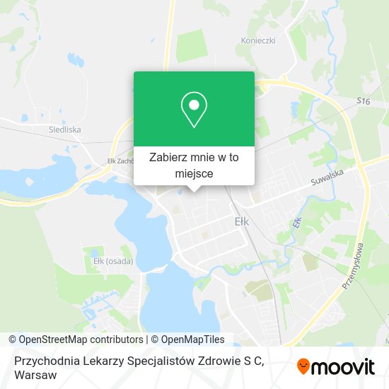 Mapa Przychodnia Lekarzy Specjalistów Zdrowie S C