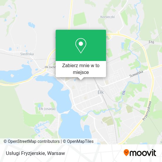 Mapa Usługi Fryzjerskie