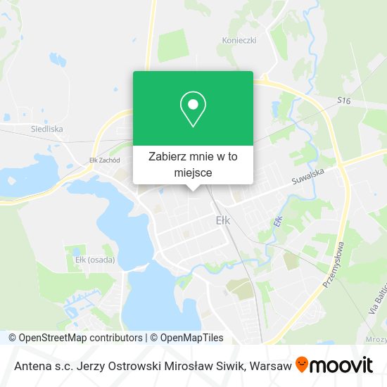 Mapa Antena s.c. Jerzy Ostrowski Mirosław Siwik