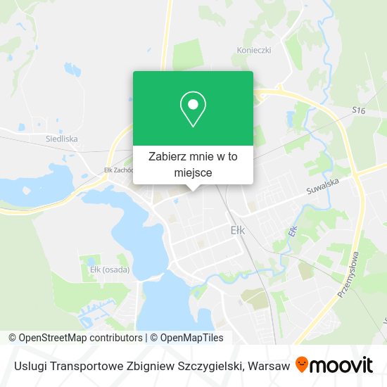 Mapa Uslugi Transportowe Zbigniew Szczygielski