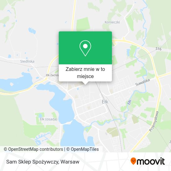 Mapa Sam Sklep Spożywczy