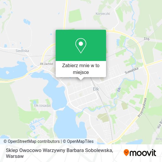 Mapa Sklep Owocowo Warzywny Barbara Sobolewska