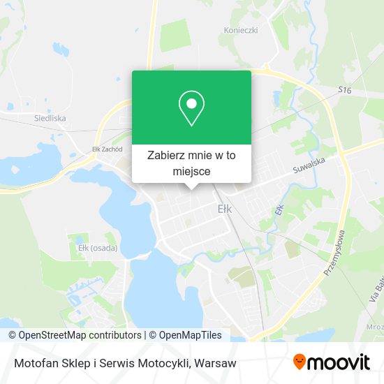 Mapa Motofan Sklep i Serwis Motocykli