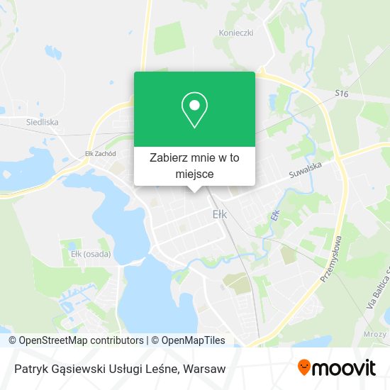 Mapa Patryk Gąsiewski Usługi Leśne