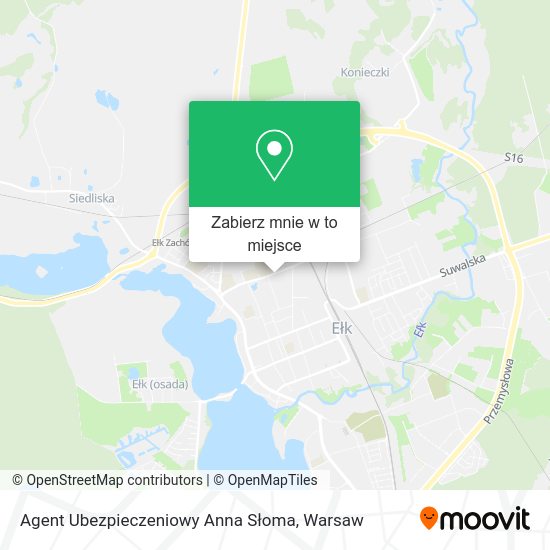 Mapa Agent Ubezpieczeniowy Anna Słoma