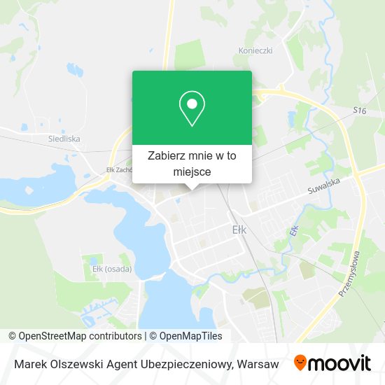 Mapa Marek Olszewski Agent Ubezpieczeniowy