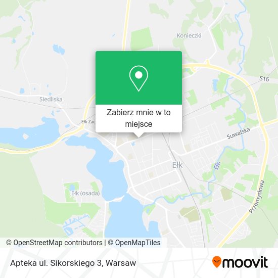 Mapa Apteka ul. Sikorskiego 3