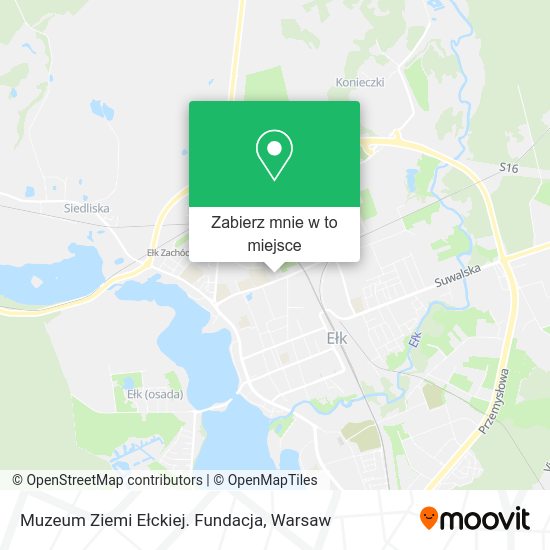 Mapa Muzeum Ziemi Ełckiej. Fundacja