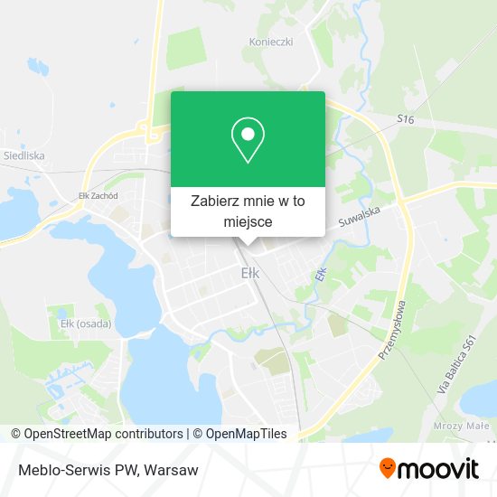 Mapa Meblo-Serwis PW