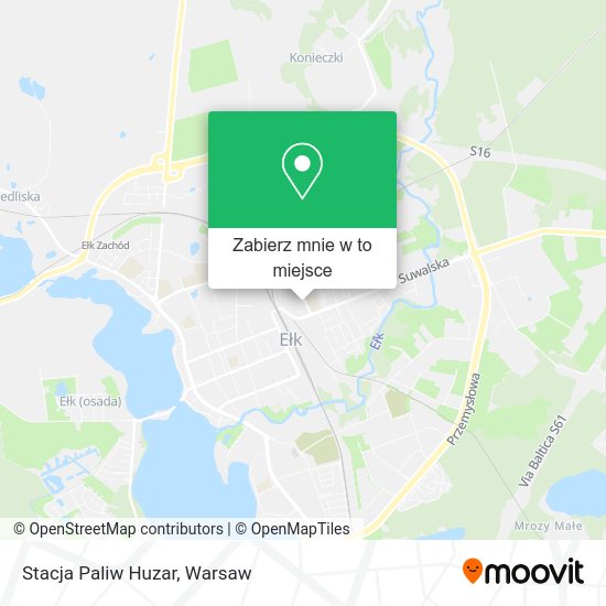 Mapa Stacja Paliw Huzar