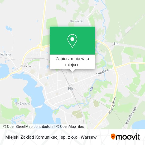 Mapa Miejski Zakład Komunikacji sp. z o.o.