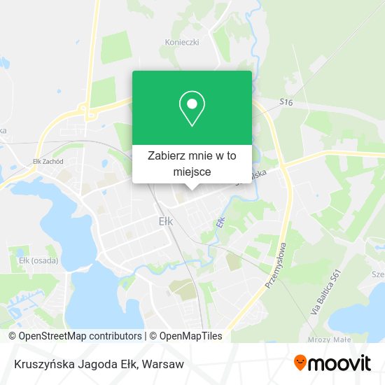 Mapa Kruszyńska Jagoda Ełk