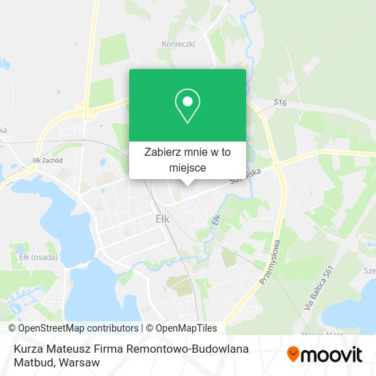 Mapa Kurza Mateusz Firma Remontowo-Budowlana Matbud