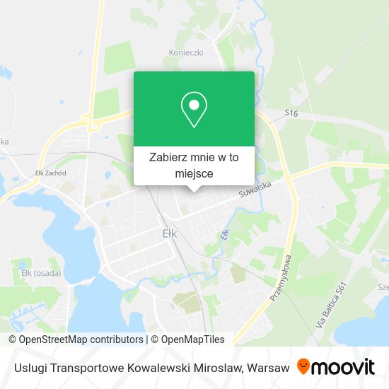 Mapa Uslugi Transportowe Kowalewski Miroslaw