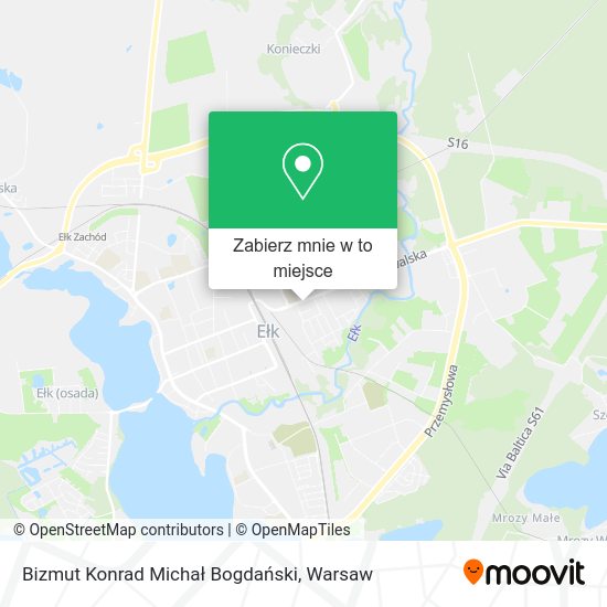 Mapa Bizmut Konrad Michał Bogdański