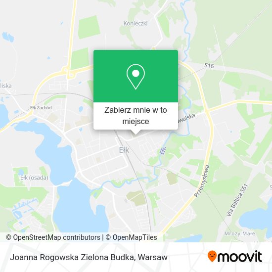 Mapa Joanna Rogowska Zielona Budka