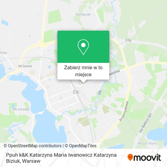 Mapa Ppuh k&K Katarzyna Maria Iwanowicz Katarzyna Biziuk