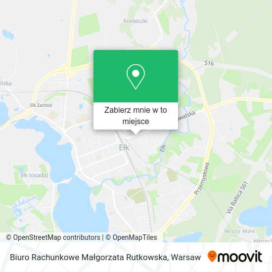 Mapa Biuro Rachunkowe Małgorzata Rutkowska