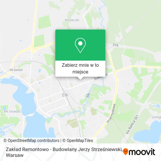 Mapa Zakład Remontowo - Budowlany Jerzy Strześniewski