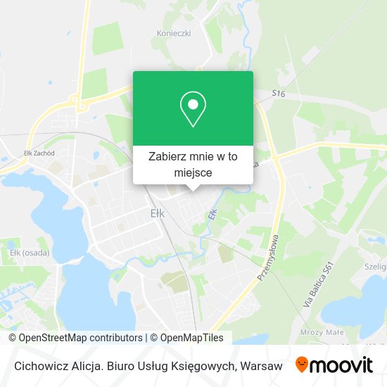 Mapa Cichowicz Alicja. Biuro Usług Księgowych