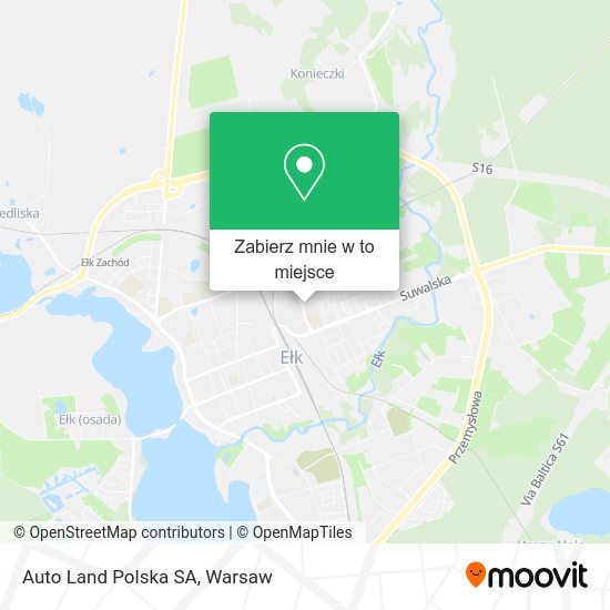 Mapa Auto Land Polska SA