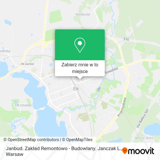 Mapa Janbud. Zakład Remontowo - Budowlany. Janczak L.