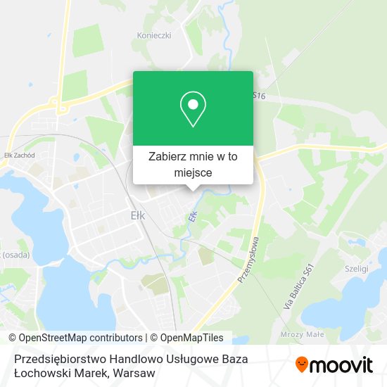 Mapa Przedsiębiorstwo Handlowo Usługowe Baza Łochowski Marek