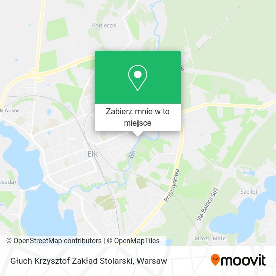 Mapa Głuch Krzysztof Zakład Stolarski