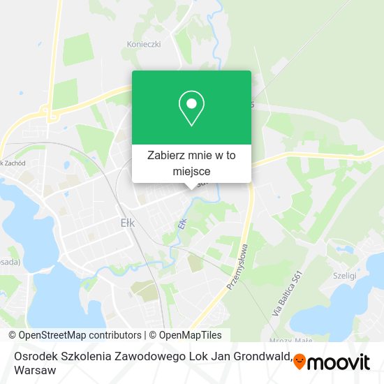 Mapa Osrodek Szkolenia Zawodowego Lok Jan Grondwald