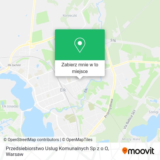 Mapa Przedsiebiorstwo Uslug Komunalnych Sp z o O