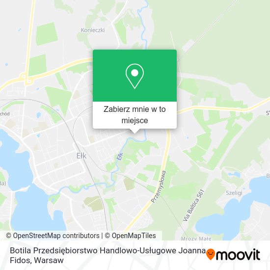 Mapa Botila Przedsiębiorstwo Handlowo-Usługowe Joanna Fidos