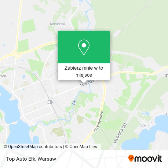 Mapa Top Auto Ełk