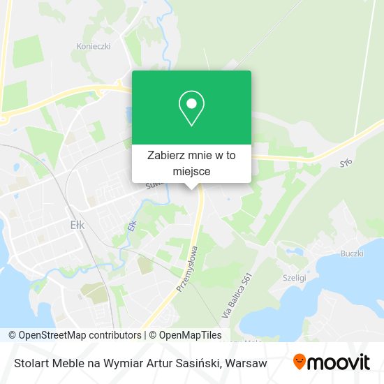 Mapa Stolart Meble na Wymiar Artur Sasiński