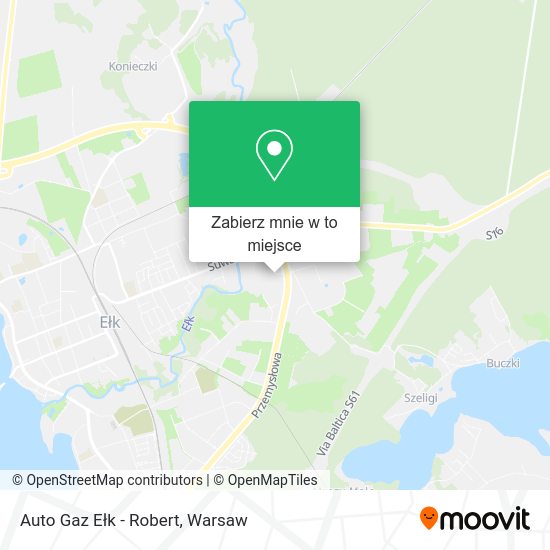 Mapa Auto Gaz Ełk - Robert