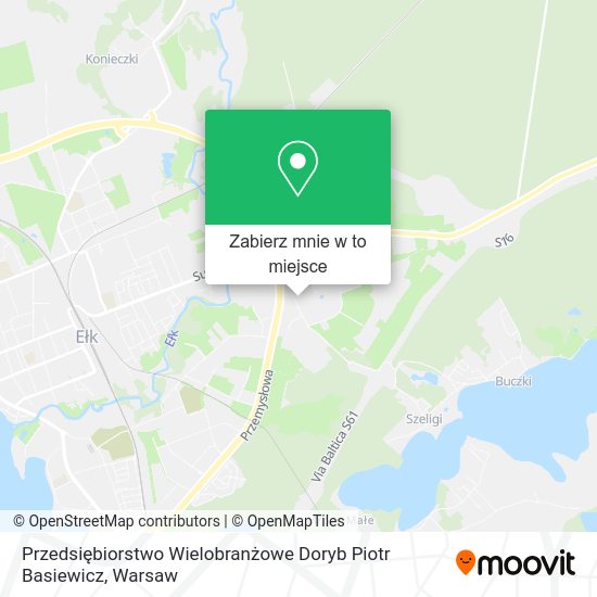 Mapa Przedsiębiorstwo Wielobranżowe Doryb Piotr Basiewicz