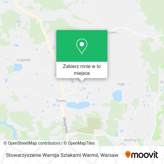 Mapa Stowarzyszenie Warnija Szlakami Warmii